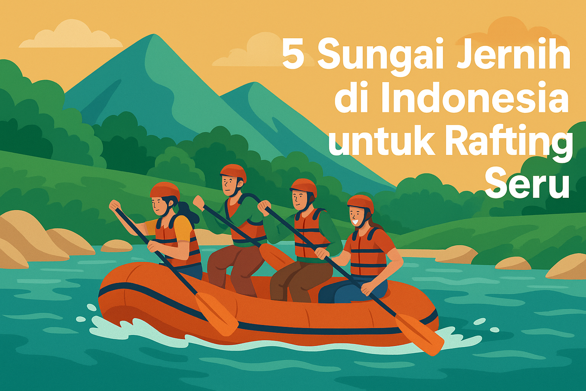 5 Sungai Jernih di Indonesia untuk Rafting Seru