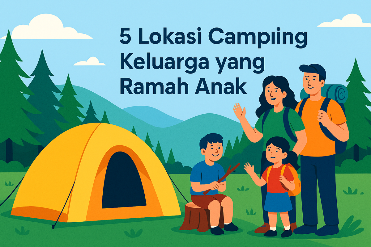 5 Lokasi Camping Keluarga yang Ramah Anak
