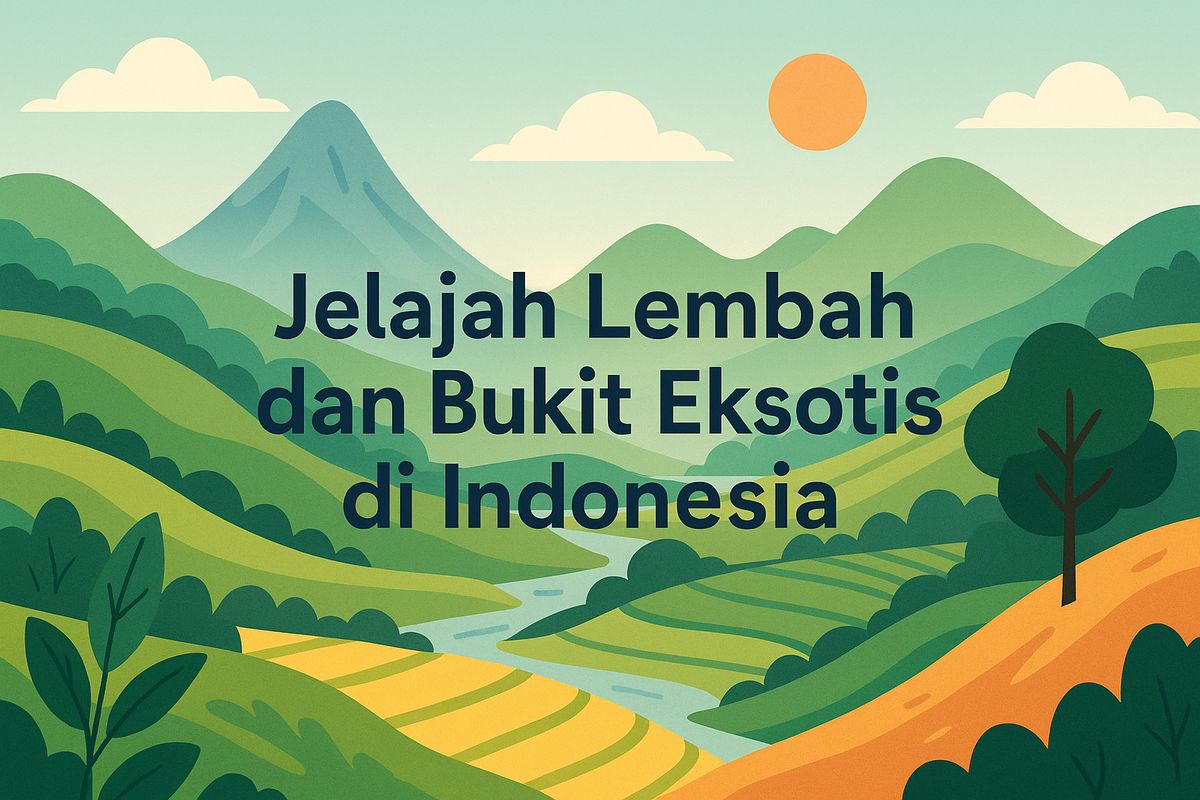 Jelajah Lembah dan Bukit Eksotis di Indonesia