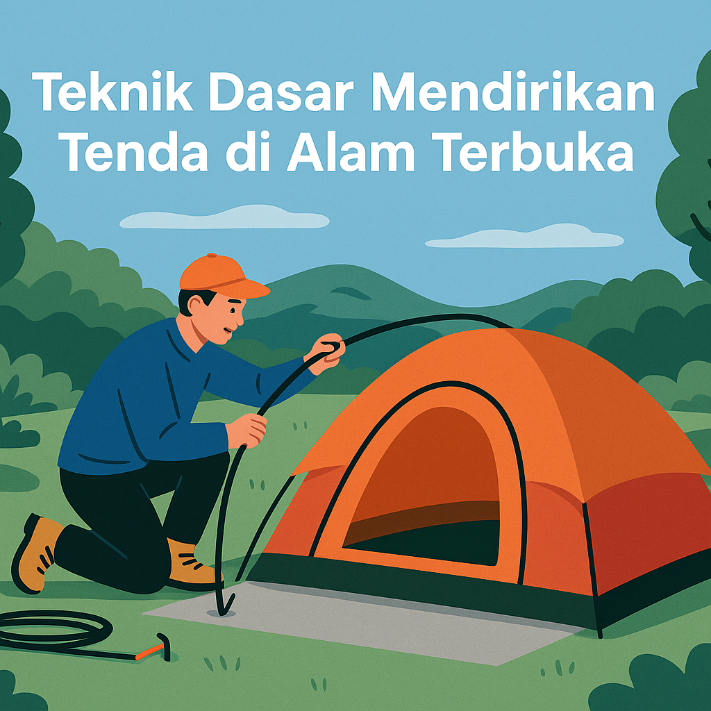Teknik Dasar Mendirikan Tenda di Alam Terbuka