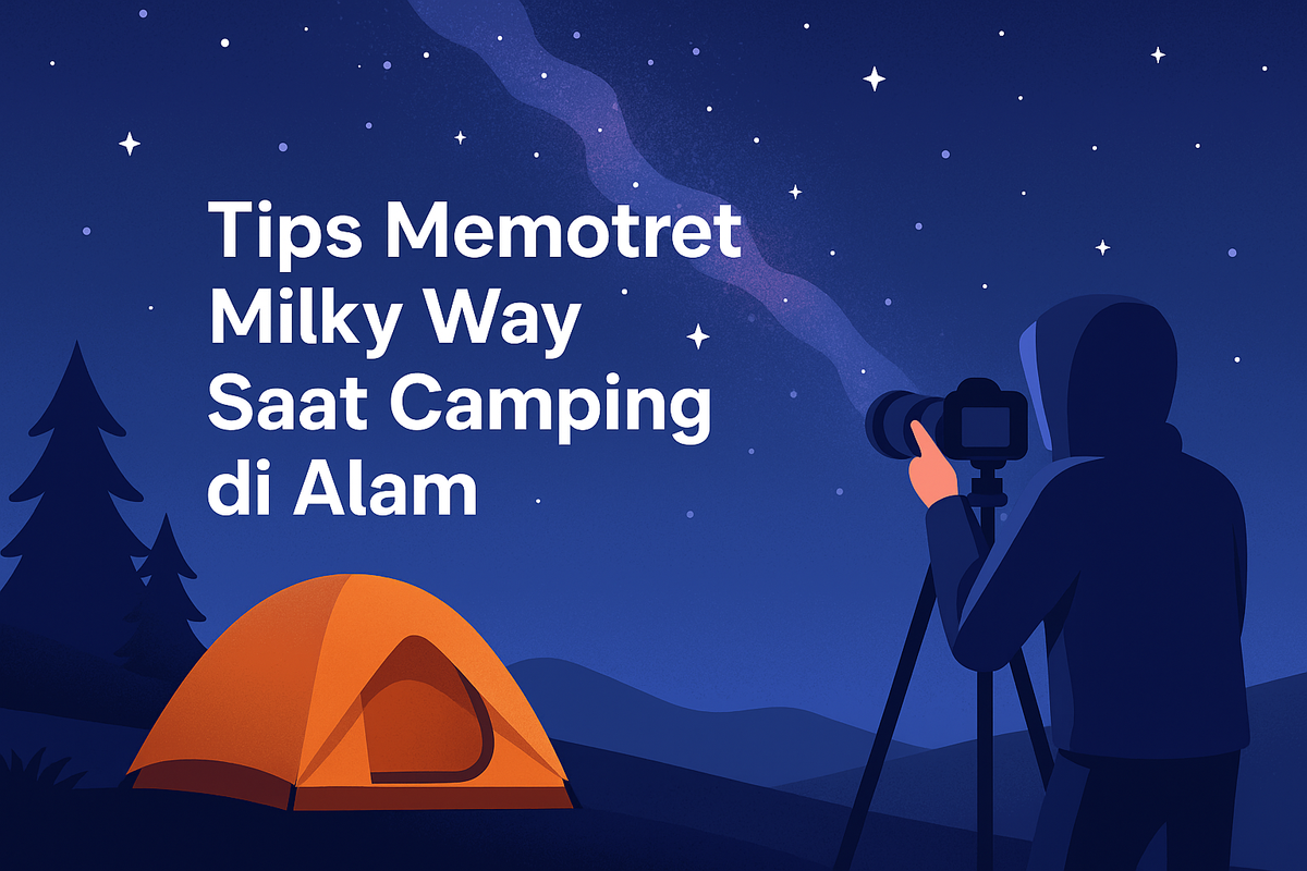 Tips Memotret Milky Way Saat Camping di Alam
